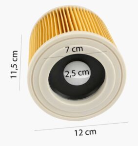 LUCHTFILTER + MONTAGEKAP vervanging VOOR KARCHER stofzuiger filter