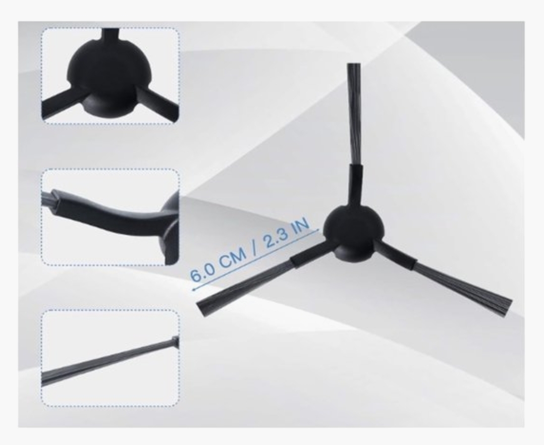 Side brush compatible with Dreame X30 Ultra/L10s Pro Ultra Heat/L10s Ultra Gen 2/Mova S10/E30 Ultra High-quality replacement