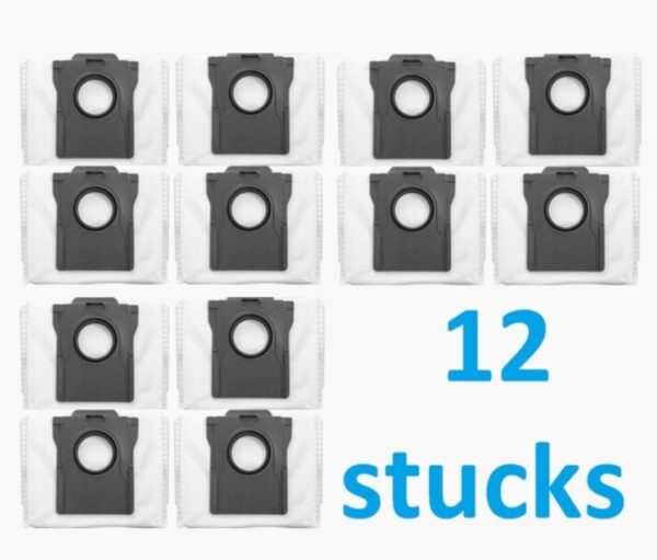 12 x stofzuigerzak voor de robot Dreame X30 X40 L10s ultra pro heat X50 Grote capaciteit tot 3L beste kwaliteit vervangingen