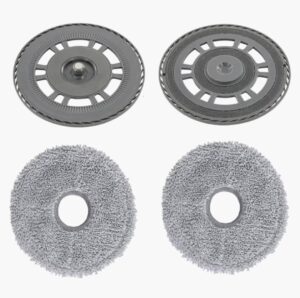 1 x Mop pad houder tray + 1 x mop dweildoek compatibel met Dreame
