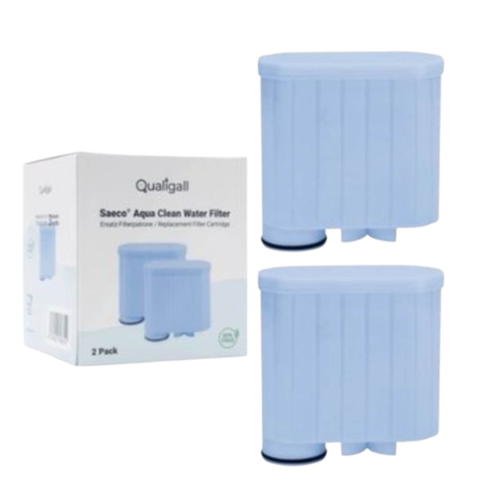 Qualigall waterfilter 2 stuks Saeco Philips LateGo filters4alles