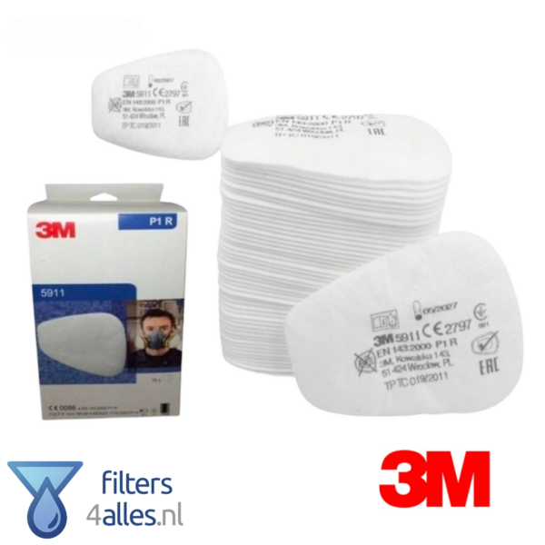 3M 5911 stoffilter P1 filter 10 stuks