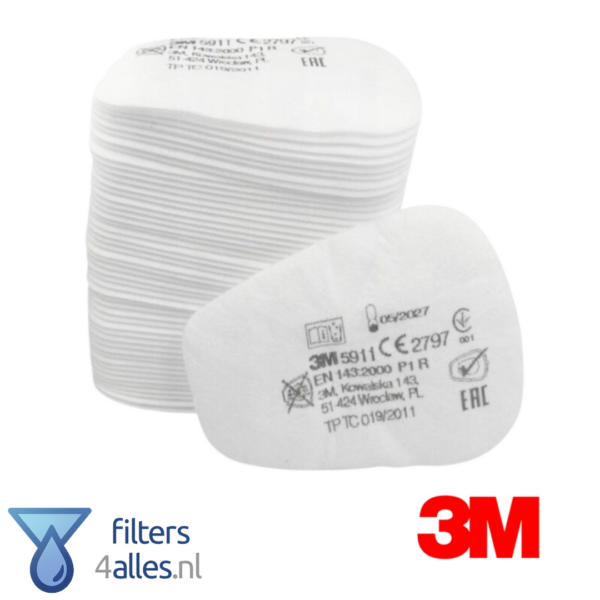 3M 5911 stoffilter P1 filter 10 stuks