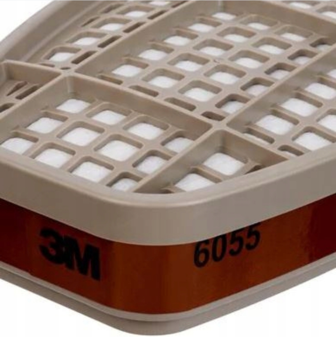 3M 6055 A2 origineel, Gas en Dampfilter, beschermt je tegen organische dampen, voor half en volgelaatsmaskers uit de 6000 en 7000 serie