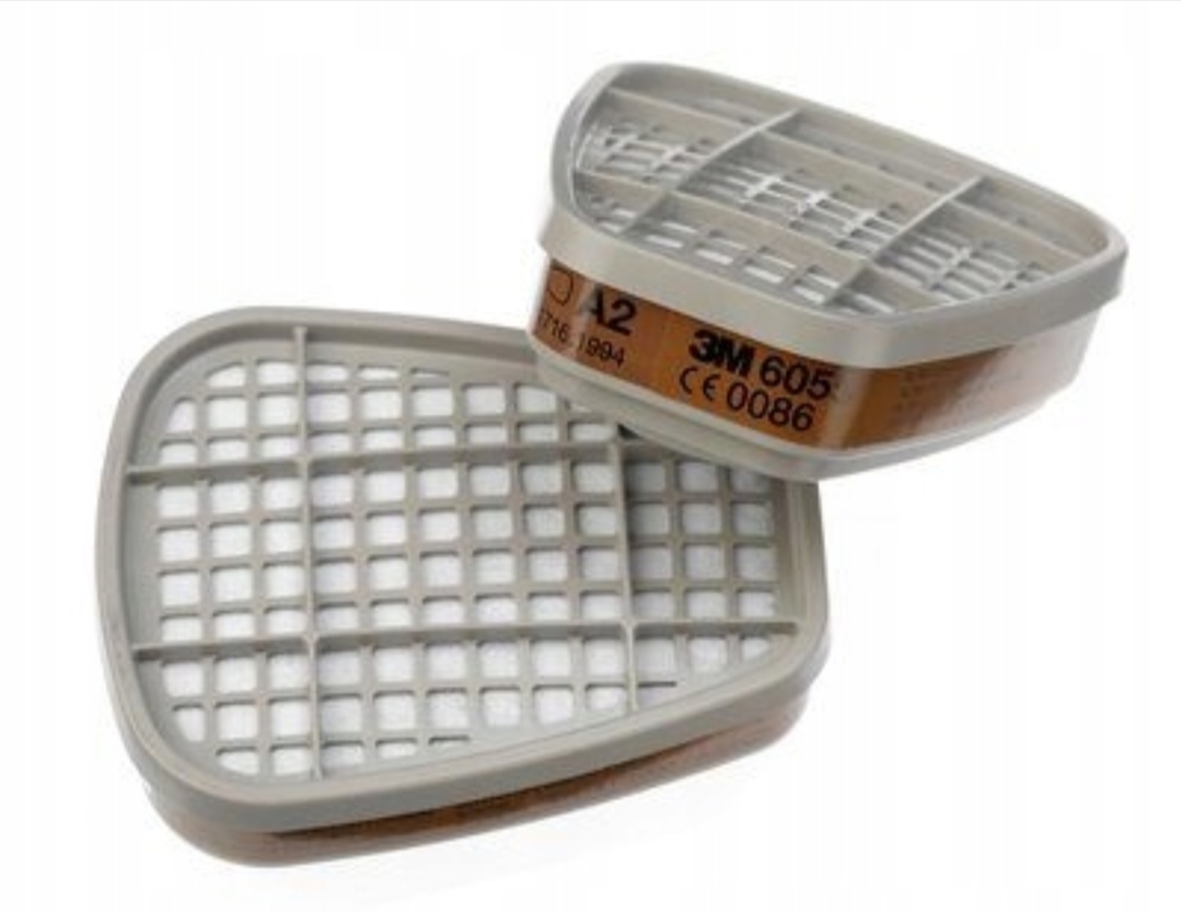 3M 6055 A2 origineel, Gas en Dampfilter, beschermt je tegen organische dampen, voor half en volgelaatsmaskers uit de 6000 en 7000 serie